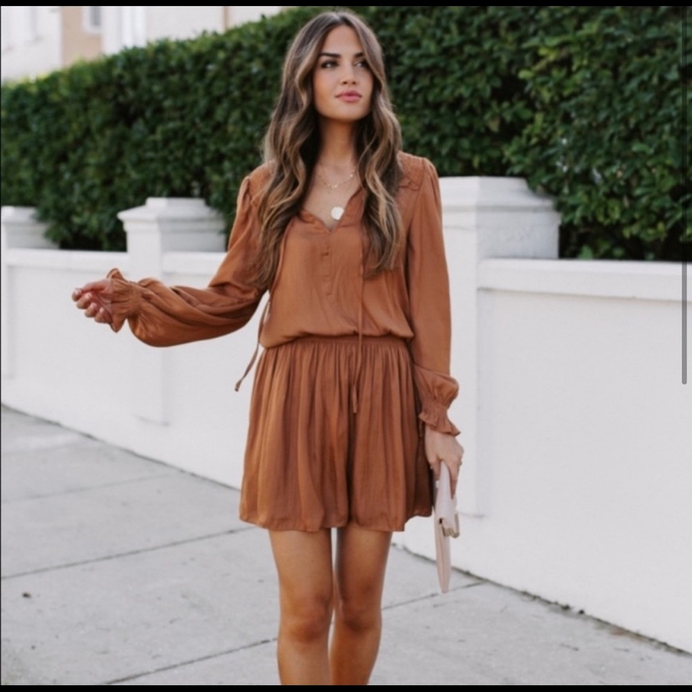 VICI Rust Colored Smock Dress